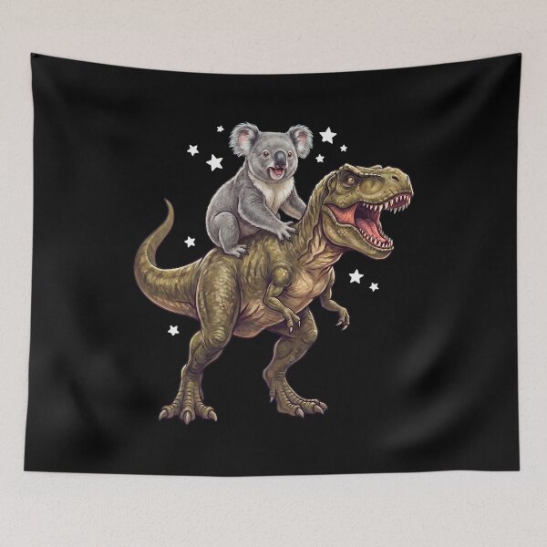 Item preview, Funny Koala Riding T Rex Dinosaur Animal Lover designed and sold by TerryConnells.