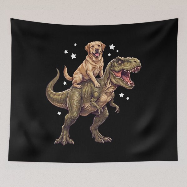 Item preview, Funny Labrador Retriever Riding T Rex Dinosaur Dog Lover designed and sold by TerryConnells.