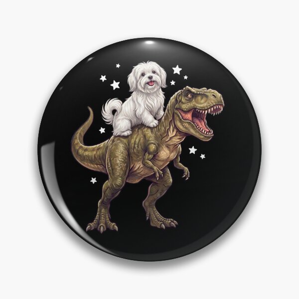 Item preview, Funny Maltese Riding T Rex Dinosaur Dog Lover designed and sold by TerryConnells.