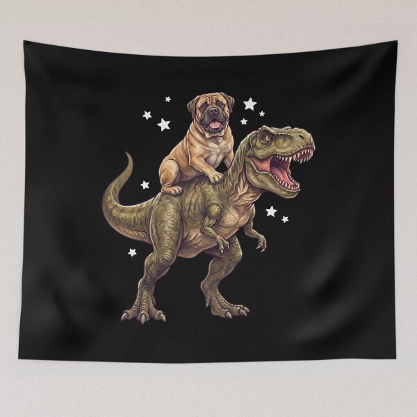 Item preview, Funny Mastiff Riding T Rex Dinosaur Dog Lover designed and sold by TerryConnells.