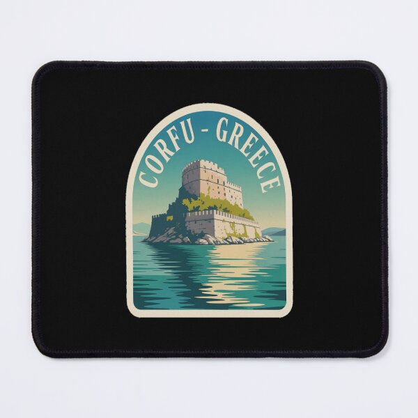 Item preview, Corfu Greece Retro Island Sticker designed and sold by stickercuffs.