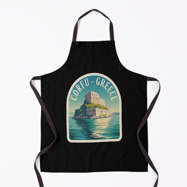 Item preview, Corfu Greece Retro Island Sticker designed and sold by stickercuffs.