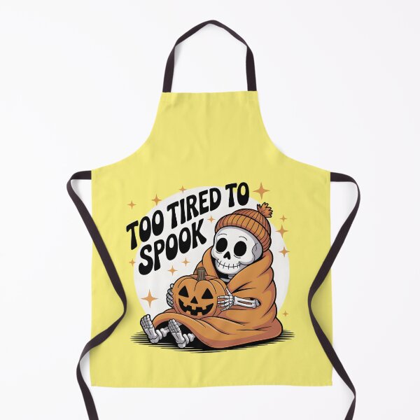 Item preview, Too Tired to Spook Skeleton with Pumpkin – Cute Lazy Halloween Aesthetic Design designed and sold by Raw Tigers.