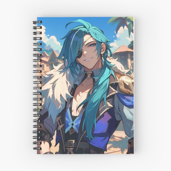 Item preview, Kaeya Genshin Impact Summer Coast Smile Cool Blue Rogue Charm designed and sold by Tokyonomad.