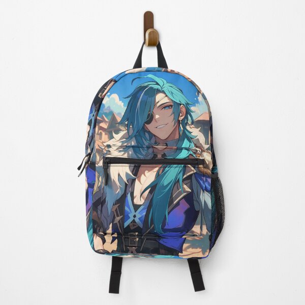 Artikelvorschau, Kaeya Genshin Impact Sommerküste Lächeln Cooles Blau Schurken-Charm entworfen und verkauft von Tokyonomad.