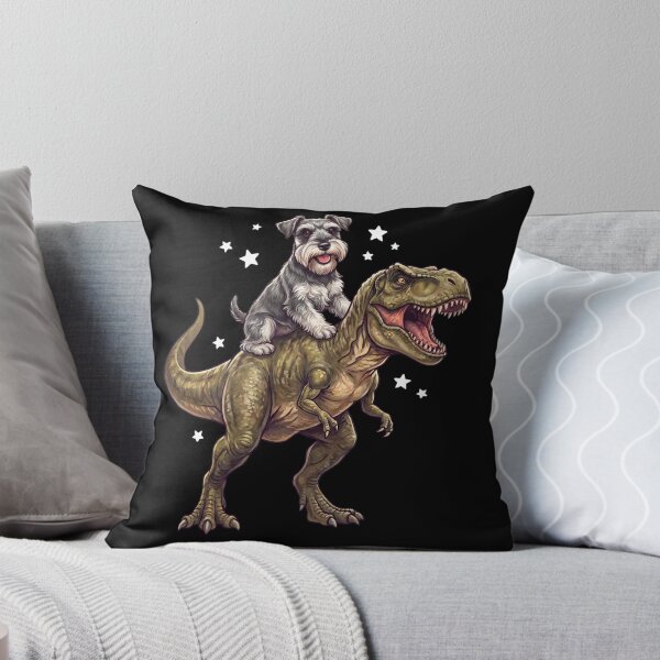 Item preview, Funny Miniature Schnauzer Riding T Rex Dinosaur Dog Lover designed and sold by TerryConnells.