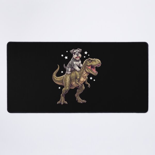 Item preview, Funny Miniature Schnauzer Riding T Rex Dinosaur Dog Lover designed and sold by TerryConnells.