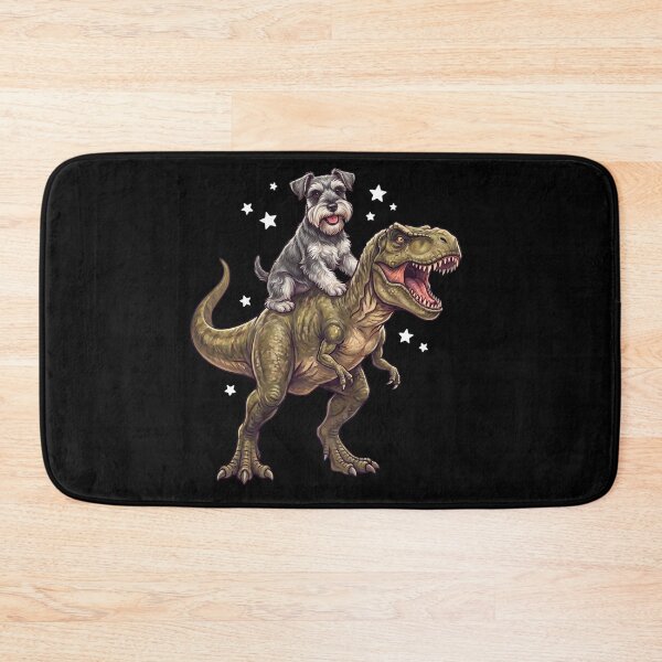 Item preview, Funny Miniature Schnauzer Riding T Rex Dinosaur Dog Lover designed and sold by TerryConnells.