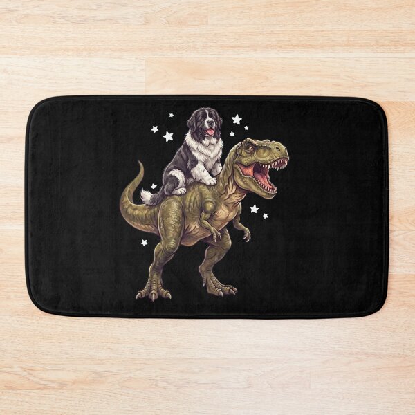 Item preview, Funny Newfoundland Riding T Rex Dinosaur Dog Lover designed and sold by TerryConnells.