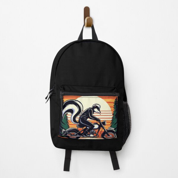 Item preview, Stylish Skunk – Sunset Motorcycle Ride designed and sold by Dogandesighn.
