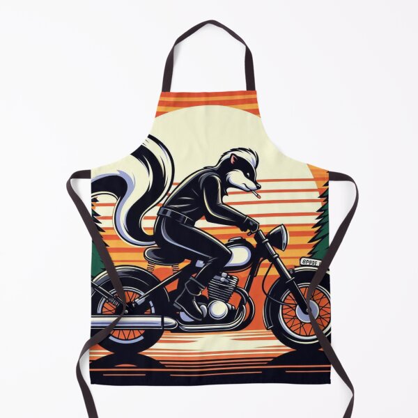 Item preview, Stylish Skunk – Sunset Motorcycle Ride designed and sold by Dogandesighn.