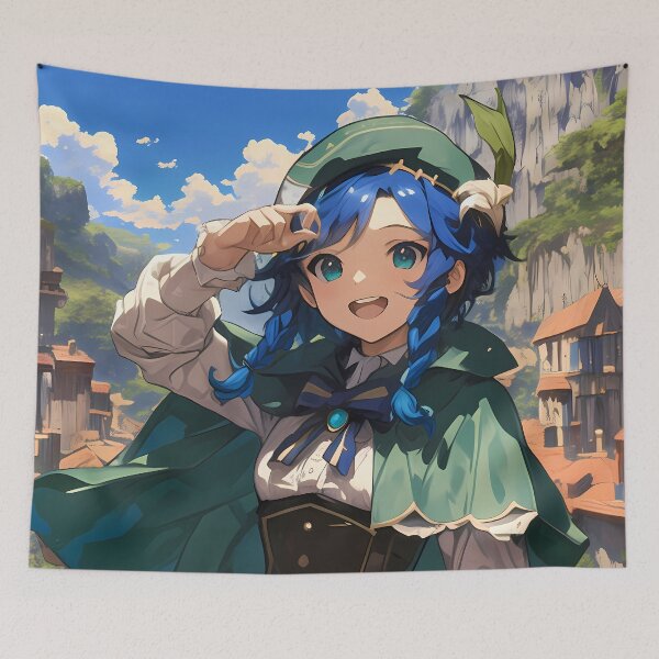 Item preview, Venti Genshin Impact Cheerful Bard In A Mountain Valley designed and sold by Tokyonomad.