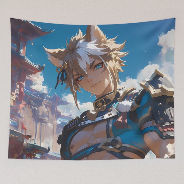 Item preview, Gorou Genshin Impact Inazuma Geo Archer Under Clear Sky designed and sold by Tokyonomad.