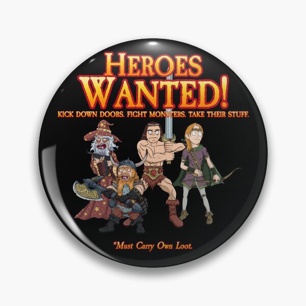 Item preview, Heroes Wanted designed and sold by SideQuest - Scribbled Chaos!.