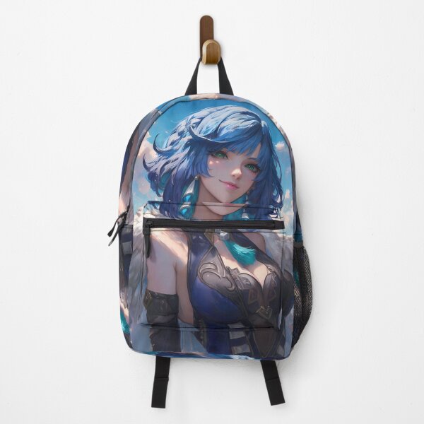 Item preview, Yelan Genshin Impact Blue Hair Elegant Sky Portrait designed and sold by Tokyonomad.