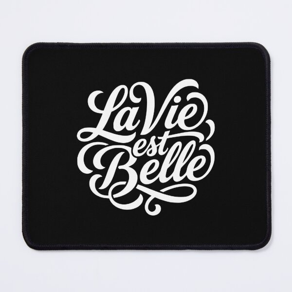 Item preview, La Vie Est Belle French Life Beautiful Script designed and sold by AntiqueImages.