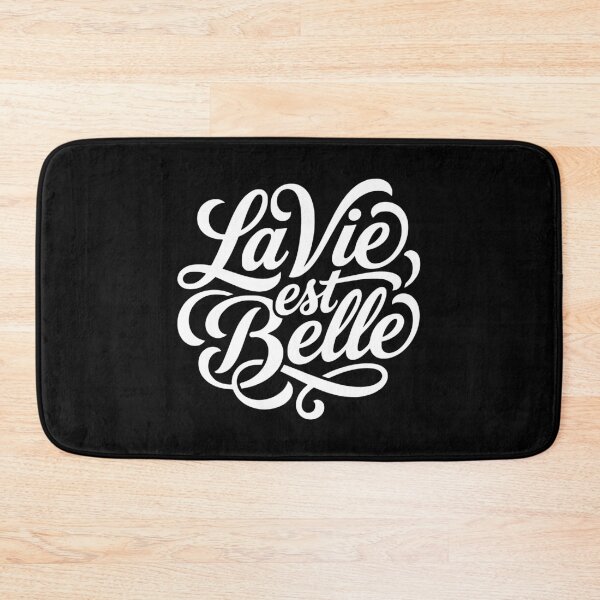 Item preview, La Vie Est Belle French Life Beautiful Script designed and sold by AntiqueImages.