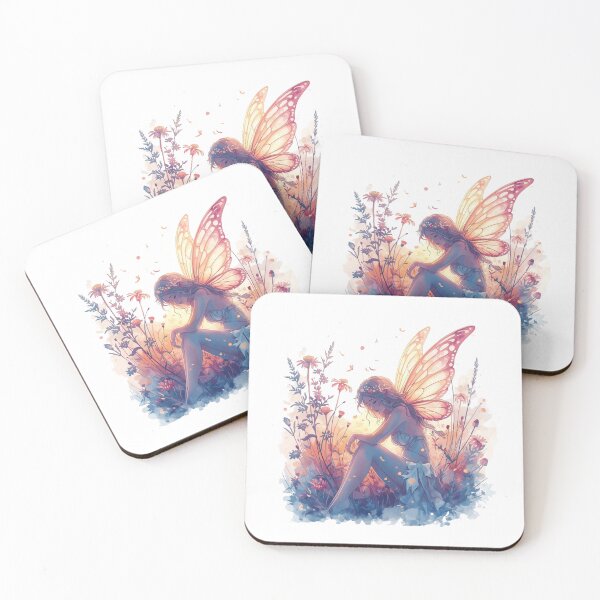 Item preview, Beautiful Ethereal Fairy Sitting Amongst Flowers designed and sold by Soulstar Designs.