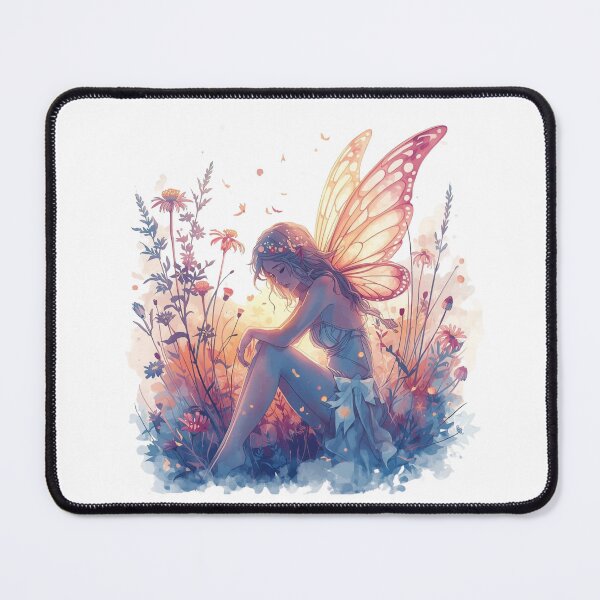 Item preview, Beautiful Ethereal Fairy Sitting Amongst Flowers designed and sold by Soulstar Designs.