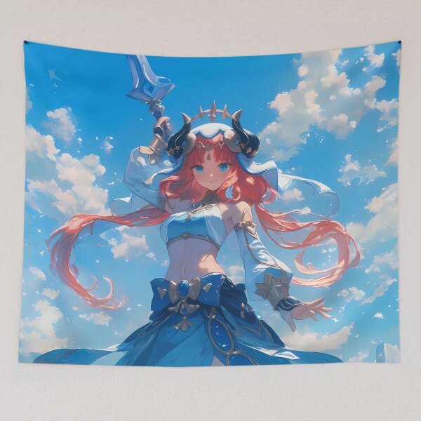 Item preview, Nilou Genshin Impact Ocean Sky Sword Splash Fantasy designed and sold by Tokyonomad.