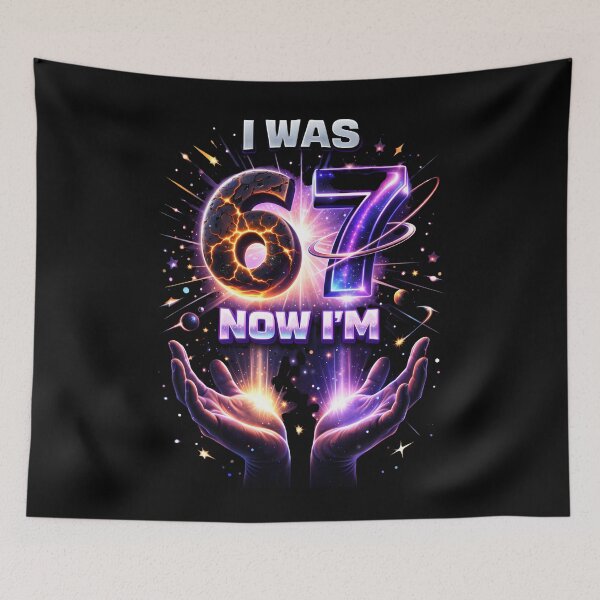 Item preview, I Was 67 Now I’m 7 – Funny 68th Birthday Cosmic designed and sold by THREE LITTLE BEANS.
