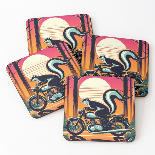 Item preview, Skunk Rider – Sunset Forest Escape designed and sold by Dogandesighn.