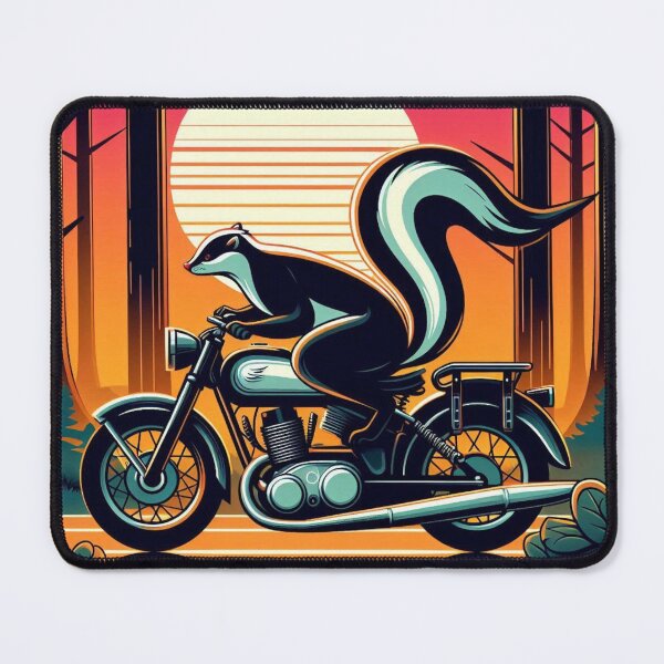 Item preview, Skunk Rider – Sunset Forest Escape designed and sold by Dogandesighn.