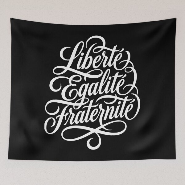 Item preview, Liberté Égalité Fraternité French Motto designed and sold by AntiqueImages.