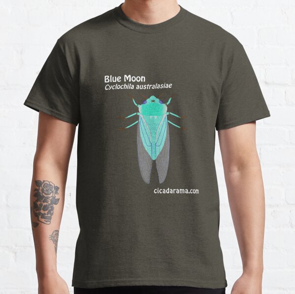 Blue Moon cicada (Cyclochila australasiae) - dark coloured shirts Classic T-Shirt