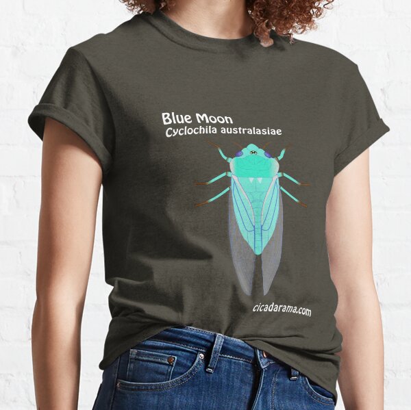 Blue Moon cicada (Cyclochila australasiae) - dark coloured shirts Classic T-Shirt