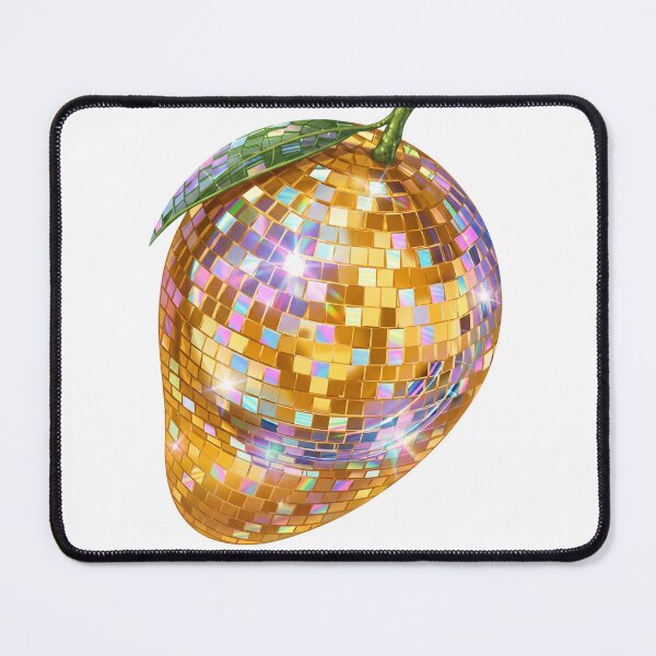 Item preview, Mirrorball disco ball holographic mango designed and sold by ParryStickers.