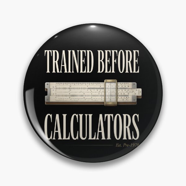 Item preview, Trained Before Calculators – Vintage Math Teacher Retro designed and sold by THREE LITTLE BEANS.