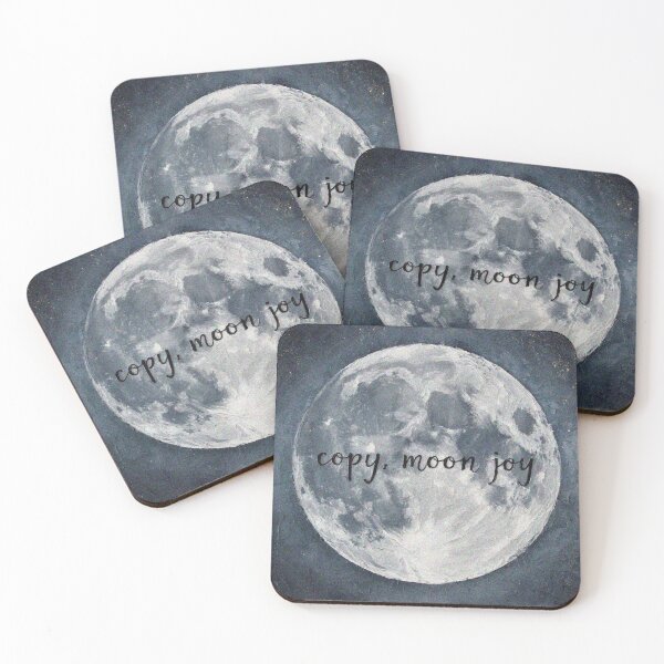 Item preview, Copy Moon Joy – Artemis II NASA Inspired Space Aesthetic | Moon Joy Quote Cosmic Design designed and sold by Illuministique.