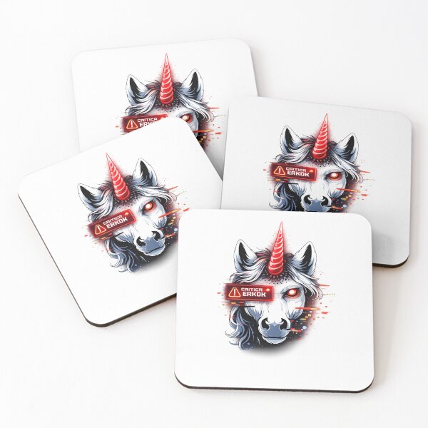 Artikelvorschau, UNICORN.exe – Critical Error | Red Glitch Unicorn Design entworfen und verkauft von UnglaublichGut.