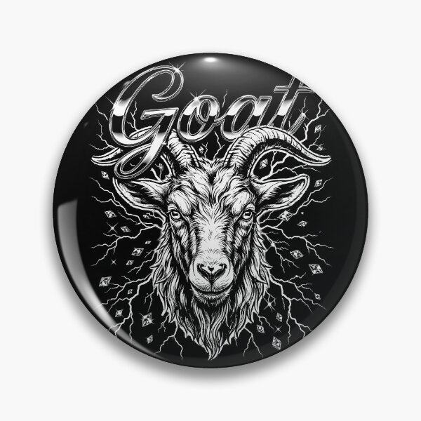 Item preview, Goat Electric Blue Lightning Neon Horns Bold designed and sold by graphixpolash.