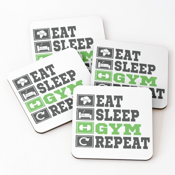 Item preview, eat, sleep, gym, repeat designed and sold by anggapajar.