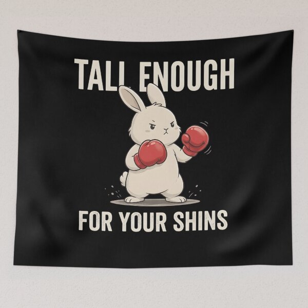 Item preview, Tall Enough For Your Shins Shirt, Funny Bunny Meme Graphic Tee, Sarcastic Gift For Her  designed and sold by THREE LITTLE BEANS.