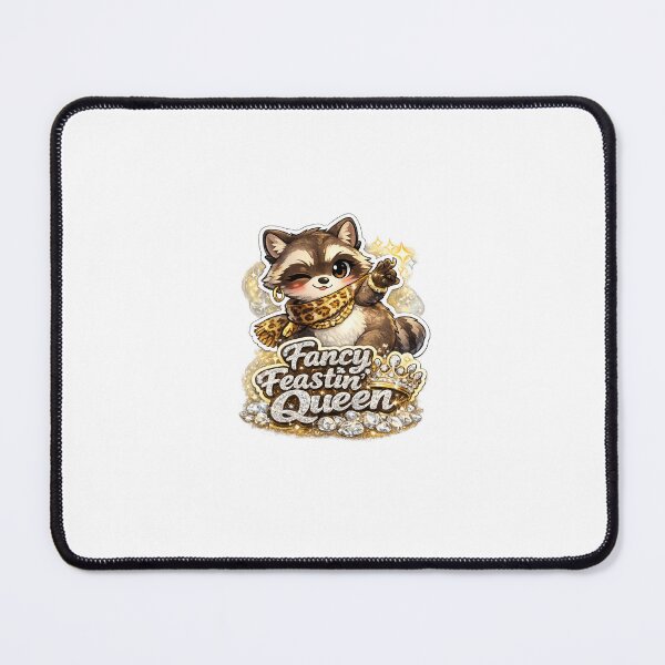 Item preview, Fancy Feastin' Queen – Diva Chibi Raccoon Bling Style designed and sold by SparkVault.