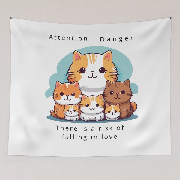 Item preview, Attention Danger There Is A Risk Of Falling In Love designed and sold by MotylekAnia.