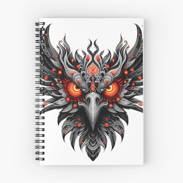 Item preview, Mechanical Fire Owl Illustration designed and sold by Radhamadhaba Pattachitra Vibes”.