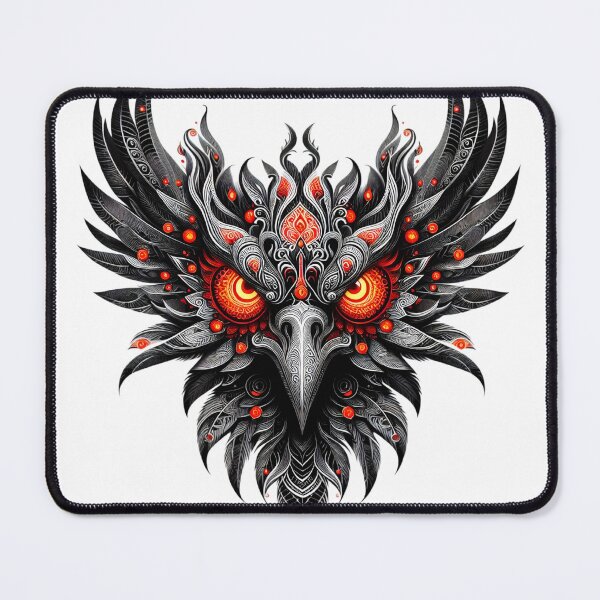 Item preview, Mechanical Fire Owl Illustration designed and sold by Radhamadhaba Pattachitra Vibes”.