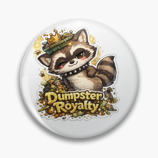 Item preview, Dumpster Royalty – Kawaii Raccoon King with Street Attitude designed and sold by SparkVault.