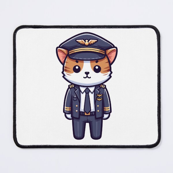Item preview, Pilot Cat Aviation Gift Design designed and sold by CyfroweMysli.