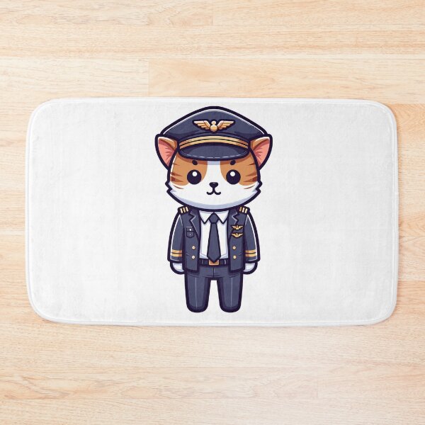 Item preview, Pilot Cat Aviation Gift Design designed and sold by CyfroweMysli.