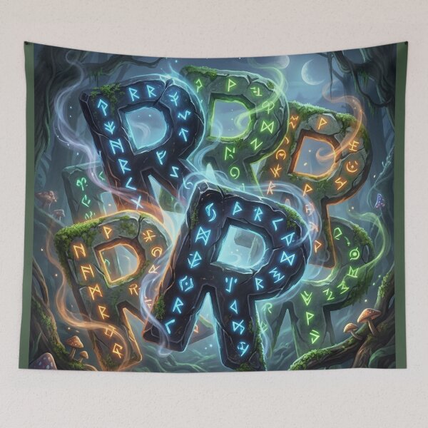 Item preview, A mystical digital illustration of glowing runes. designed and sold by Lilashakti ⭐️ ⭐️ ⭐️ ⭐️ ⭐️.