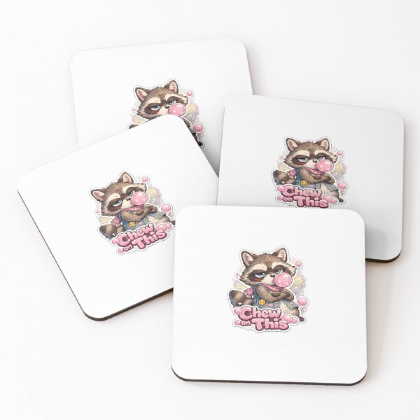 Item preview, Chew on This Cute Raccoon Bubblegum Attitude Streetwear Design designed and sold by SparkVault.