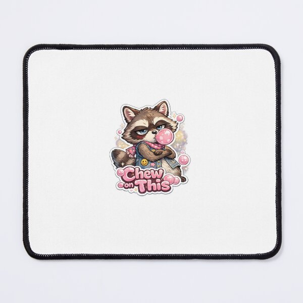Item preview, Chew on This Cute Raccoon Bubblegum Attitude Streetwear Design designed and sold by SparkVault.