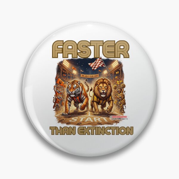 Item preview, Funny Lion Tiger Race Gift - Endangered Animal Humor - Birthday Gift Sport Lover Animal Lover Wildlife designed and sold by Nature & Moustaches.