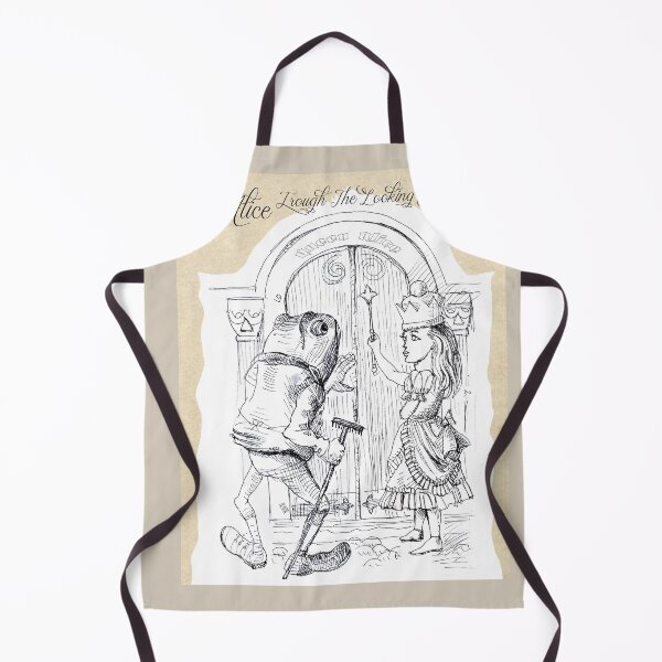 Item preview, Alice Through the Looking-Glass - Queen Alice and the Gatekeeper Frog (ink drawing by ACCI) designed and sold by VanyssaGraphics.