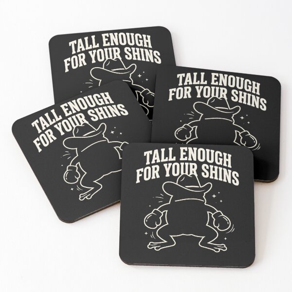 Item preview, Tall Enough For Your Shins – Funny Frog Meme designed and sold by THREE LITTLE BEANS.
